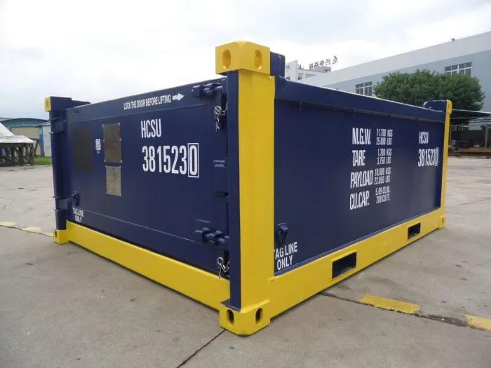 Container Open Top a Mezza Altezza 10 Piedi Certificato DNV 2.7-1