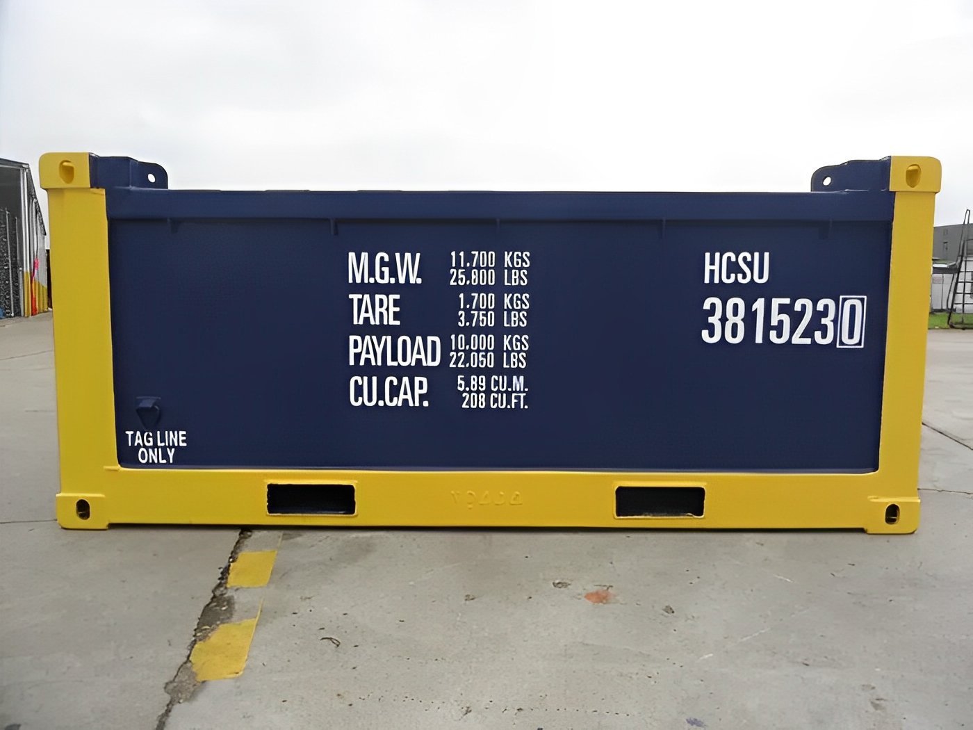 Container open top a mezza altezza DNV 2.7-1 da 10 piedi - immagine 2