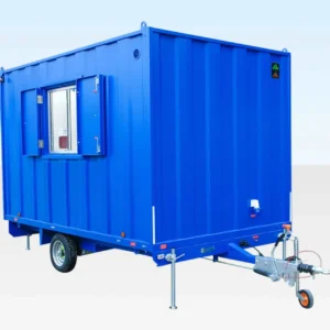 Cabina ufficio mobile antivandalismo in acciaio 12x7,6 piedi con porta lucchettabile