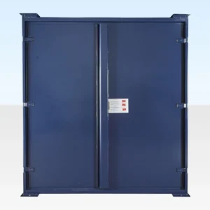 Cabina deposito in acciaio impilabile, antivandalismo, 12x8 piedi