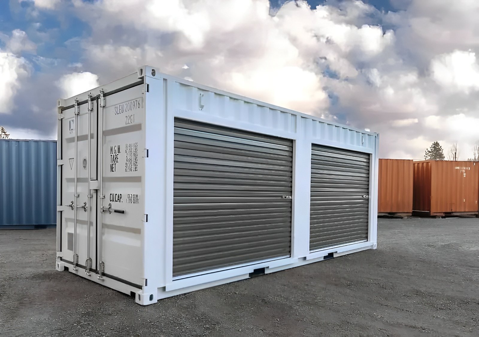 Container da 20 piedi con doppia porta a saracinesca