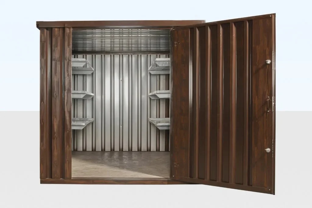 Container di Stoccaggio Flat Pack Effetto Legno 2x2,1 m