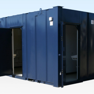 Cabina bagno in acciaio 3+1 da 16x9 piedi con doppia porta lucchettabile