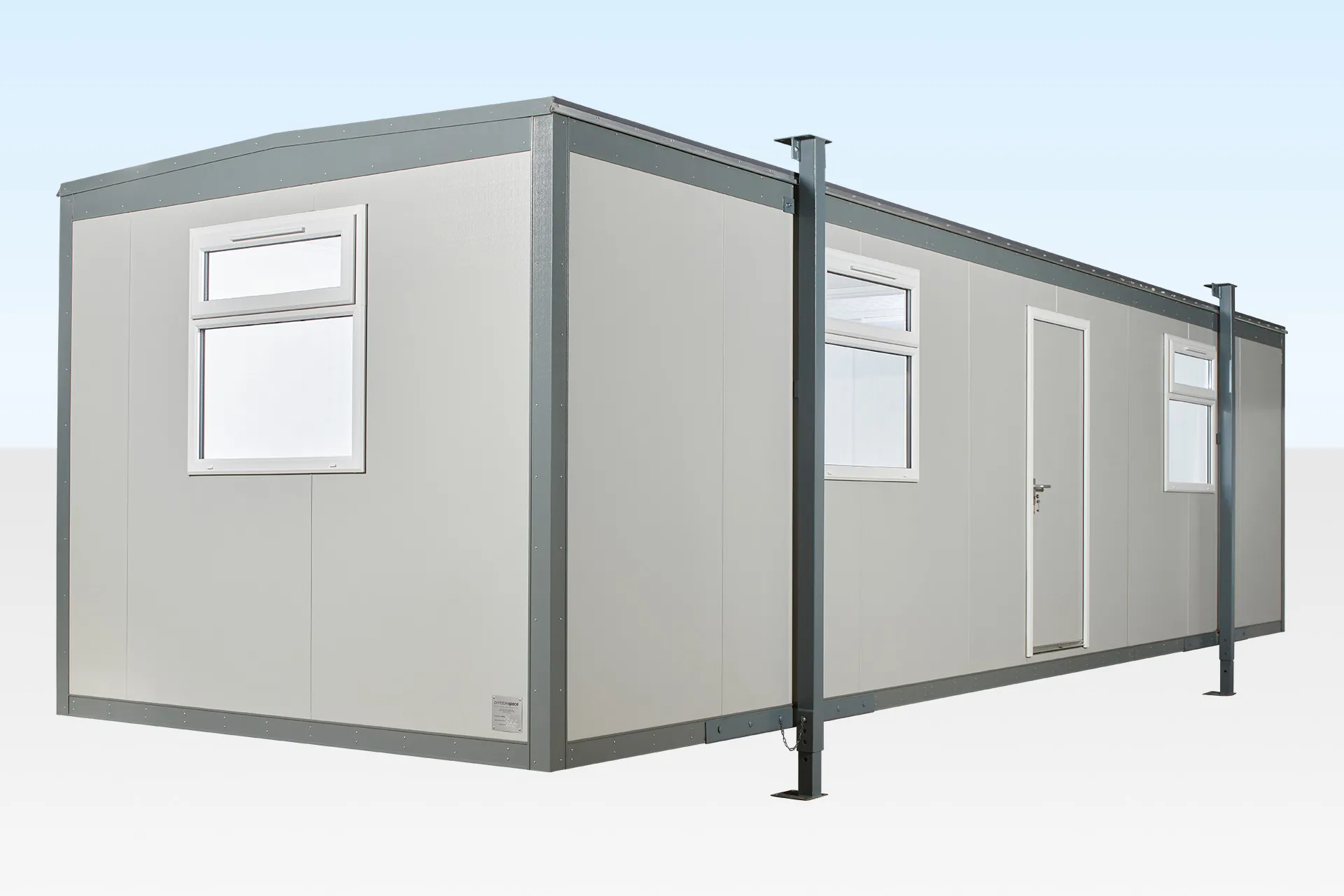 Monoblocco ufficio prefabbricato attrezzato 9,75 x 3 m - Padova Container Service