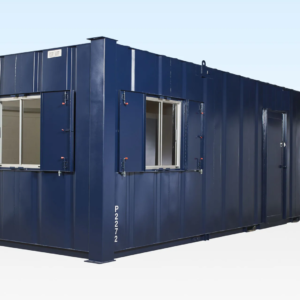 Grande cabina mensa in acciaio per cantiere, misura 32x10 piedi