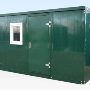 Cabina ufficio pieghevole in acciaio zincato da 4,3 per 2,3 metri