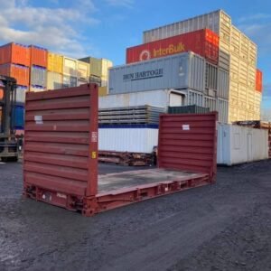 Container flat rack da 20 piedi per il trasporto di carichi grandi e ingombranti
