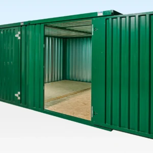 Bundle di container pieghevoli collegati lateralmente 4m x 4,2m (verniciato a polvere)