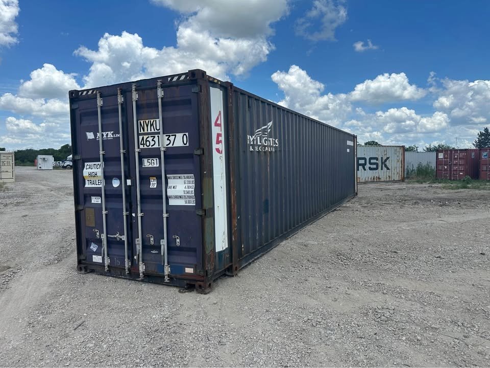 Container High Cube da 45 piedi - lunghezza e altezza extra