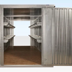 Bundle di container pieghevoli collegati testa a testa 6m x 2,1m (zincato)