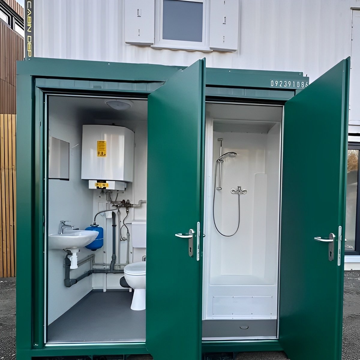 Cabina bagno e doccia allacciata alla rete da 8x5 piedi con vani separati