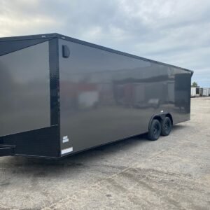 Rimorchio chiuso Fast Cargo 8,5x28 grigio antracite Blackout