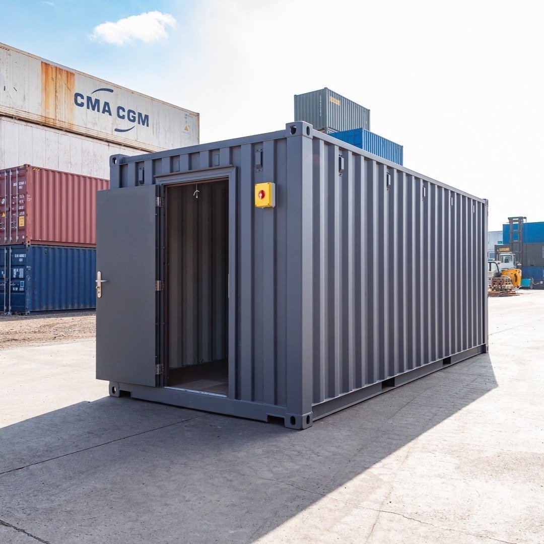 Container standard migliorato da 20 piedi - finitura grigia