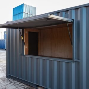 Chiosco container personalizzato da 20 piedi - completamente convertito, pronto all'uso