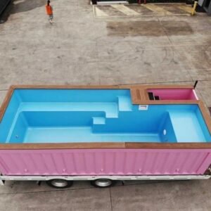 Piscina in Container Rosa da 20 Piedi