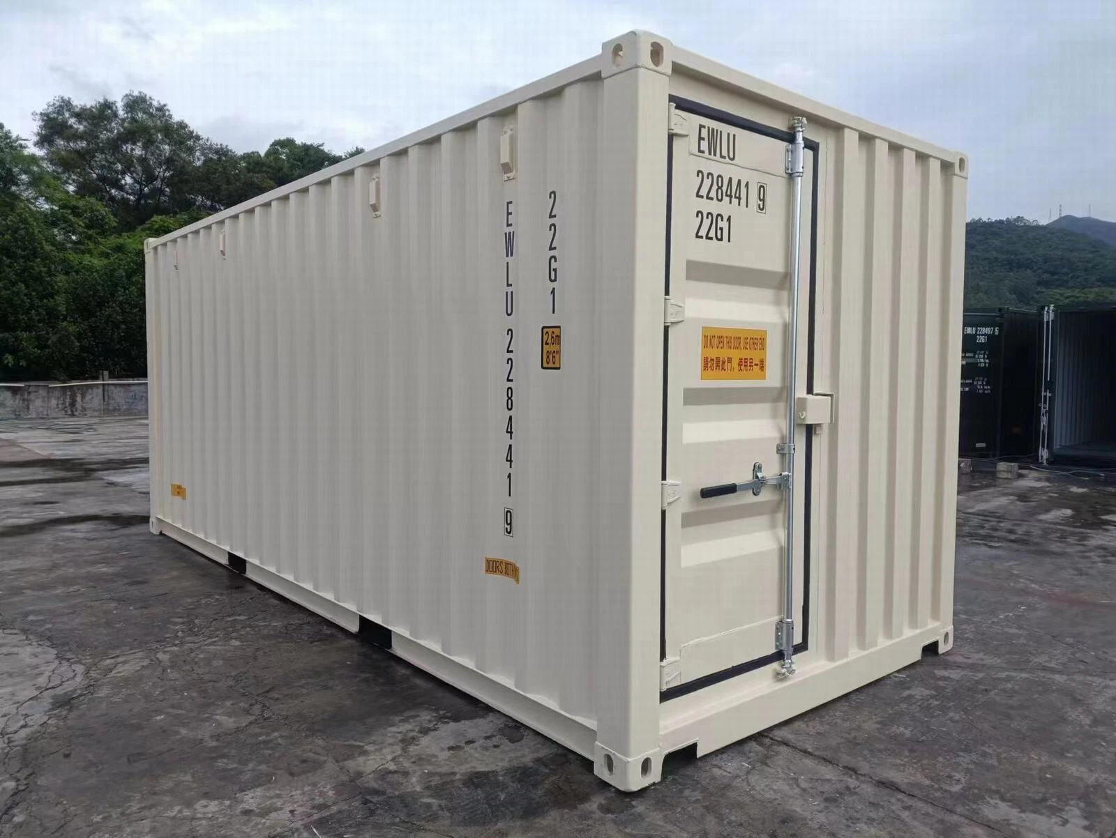 Container one-trip da 20 piedi - accesso a tripla porta (doppia + singola)