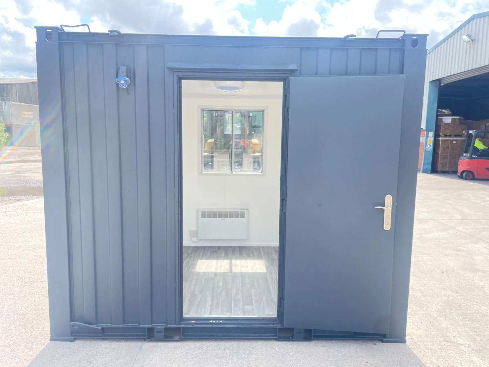 Piccolo container ufficio 10x8 piedi, alta sicurezza