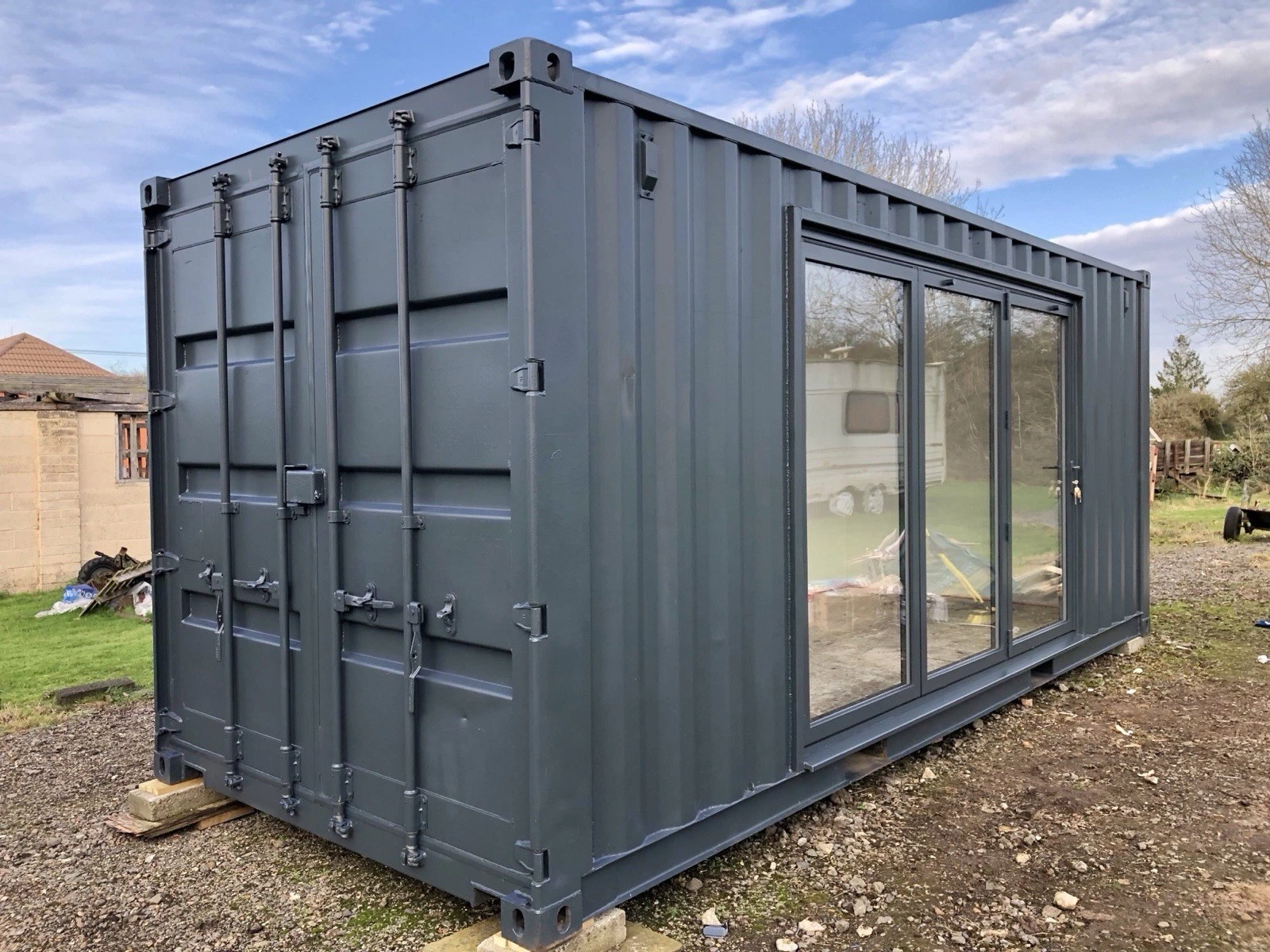 Container convertito in ufficio/palestra da 20 piedi
