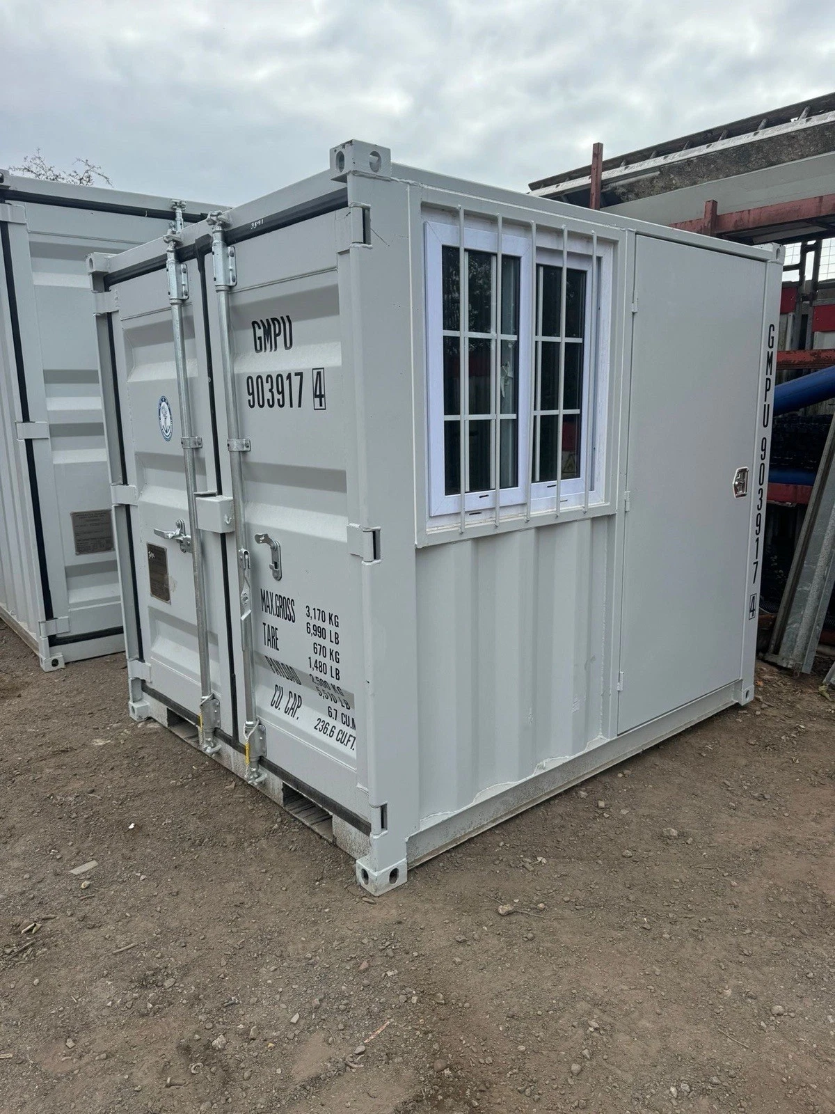 Container da 7 piedi con finestra e porta - nuovo