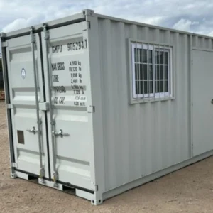 Container ufficio da 9 piedi con finestra e porta laterale